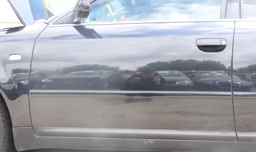 Audi A6 4B C5 Tür Türblatt hinten links nur Türblatt schwarz LN4J - Rost