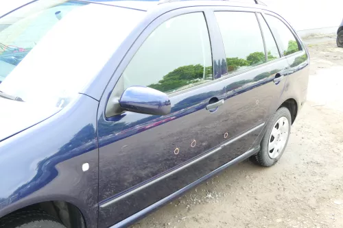 Fabia 6Y Kombi + Limousine Tür vorne links Fahrertür blau LF5U ohneAnbauteile (175735)