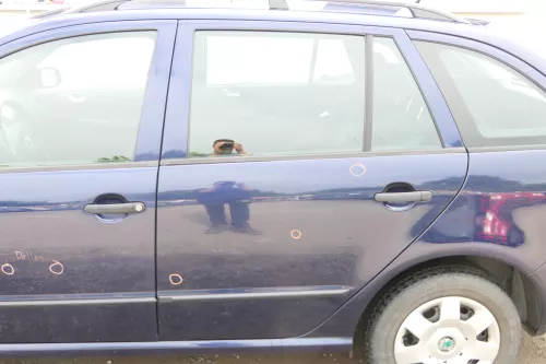 Skoda Fabia 6Y Combi Variant Kombi Tür hinten links blau LF5U ohne Anbauteile