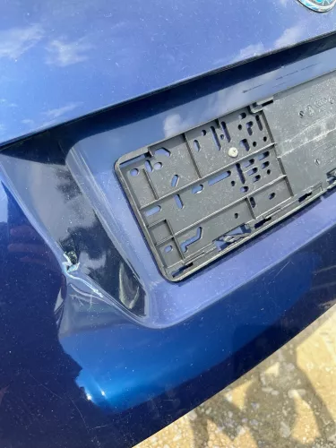 Skoda Fabia 6Y Combi Kombi Heckklappe Kofferraumklappe Klappe blau LF5U - DELLE! (175737)