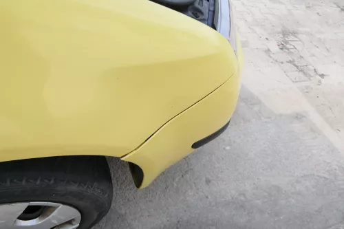 Skoda Fabia 6Y Stoßstange Stoßfänger vorne gelb LF1R 2000-2004 (175764)