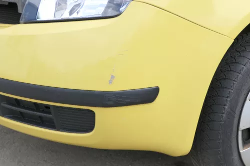 Skoda Fabia 6Y Stoßstange Stoßfänger vorne gelb LF1R 2000-2004 (175764)