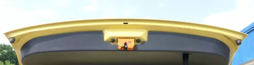 Skoda Fabia 6Y6 Schrägheck Heckklappe Kofferraumklappe hinten gelb LF1R Scheibe (175769)