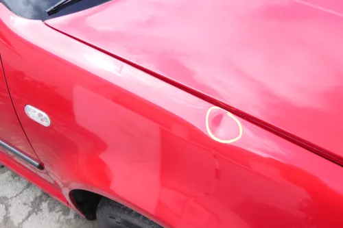 VW Golf 4 Kotflügel vorne rechts rot LY3D (175791)