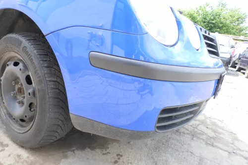 VW Polo 9N Stoßstange Frontstoßstange vorne blau LA5F (175903)