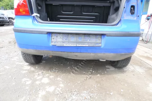 VW Polo 9N 9N3 Stoßstange Heckstoßstange hinten blau LA5F