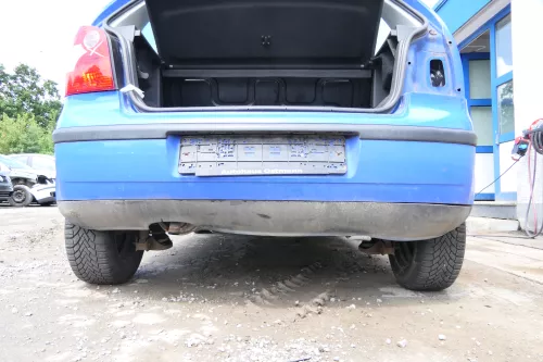 VW Polo 9N 9N3 Stoßstange Heckstoßstange hinten blau LA5F (175913)