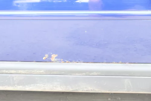 Audi A6 4B C5 Tür nur Türblatt vorne links Fahrertür blau LZ5K - Rost (176050)