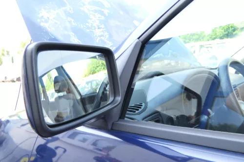 Seat Ibiz 6K Spiegel Außenspiegel Glas links außen mechanisch blau LA5E +Glas (176141)