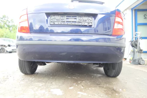 Skoda Fabia 6Y Schrägheck Stoßstange hinten Heckstoßstange blau LF5U