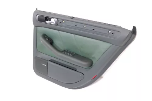 1x Audi A6 4B Türverkleidung Verkleidung Tür hinten rechts Leder grün farngrün (176264)