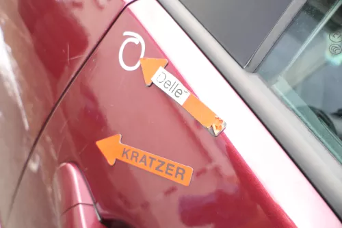 VW Polo 9N 9N3 Tür vorne rechts Beifahrertür 4/5-Türer rot LC3R ohneAnba (176366)