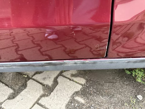 VW Polo 9N 9N3 Tür vorne links Fahrertür 4/5-Türer rot LC3R ohneAnbauteile (176368)