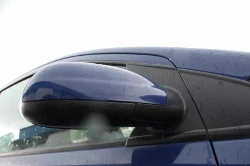 VW Fox 5Z manueller Spiegel Außenspiegel + Glas rechts blau LL5M mechanisch (176381)