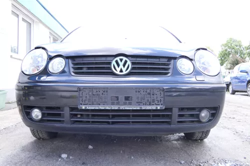 VW Polo 9N Stoßstange Frontstoßstange vorne schwarz LC9Z SWR