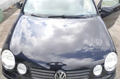 VW Polo 9N Motorhaube Klappe Haube vorne schwarz LC9Z bis ca. Bj. 2004