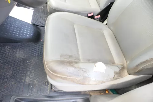 VW T5 Sitz vorne links Fahrersitz grau - ohne Kopfstütze (176415)