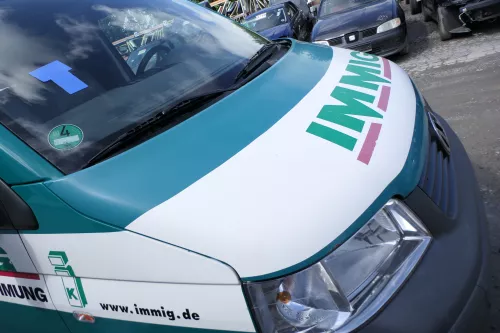 VW T5 Multivan Motorhaube Haube Klappe vorne grün weiß (176438)