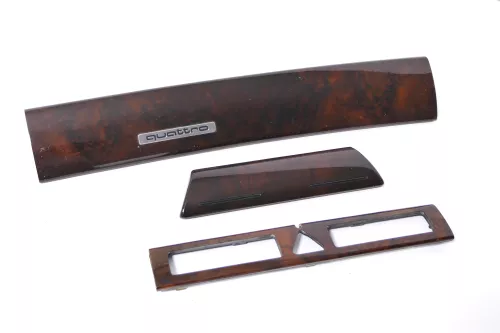 Audi A6 4B C5 Verkleidung Klappe Abdeckung Dekor Holz Optik Nußbaum Blende (176598)