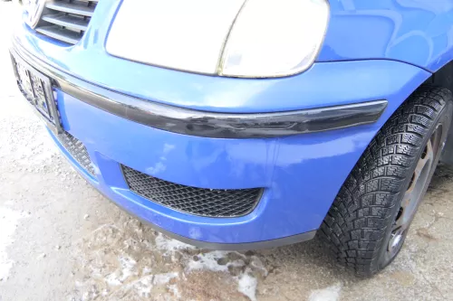 VW Polo 6N2 Stoßstange vorne Frontstoßstange Stoßfänger LA5C + Grill (176665)