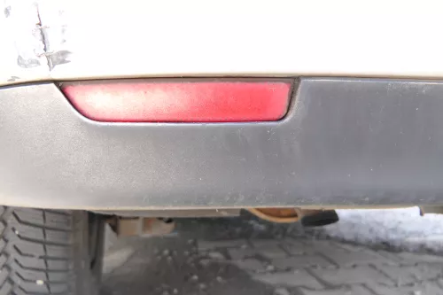 Seat Ibiza 6L nur Spoiler Stoßstange Heckstoßstange hinten schwarz (176695)