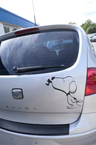 Seat Altea 5P Heckklappe mit Scheibe Klappe hinten grau silber LS7N (176746)