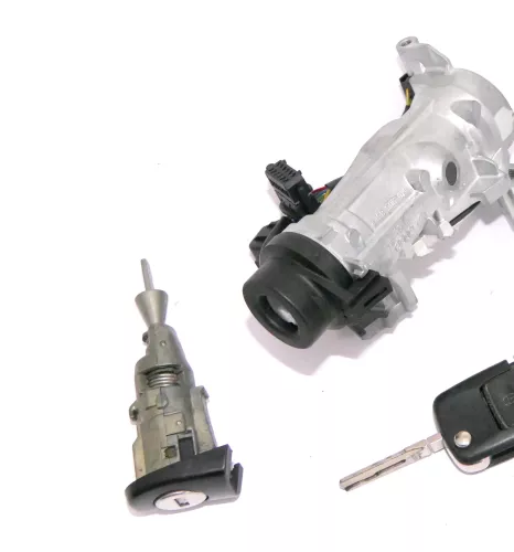 Seat Altea 5P Zündschloß Schloß Zündung 2x Schlüssel + Türschloß links