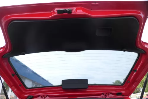 VW Polo 6N Heckklappe Klappe hinten Kofferraumklappe mit Scheibe rot LP3G (177015)