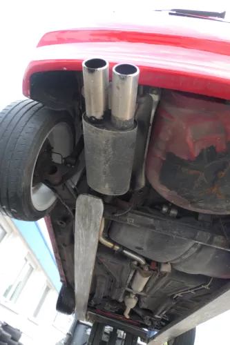 VW Polo 6N2 6N Sportauspuff Tuning Sport Auspuff Endschalldämpfer Endtopf Sport