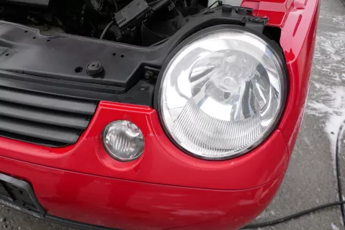 VW Lupo 6X Stoßstange vorne Frontstoßstange Stoßfänger rot LP3G (177049)