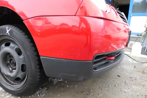 VW Lupo 6X Stoßstange vorne Frontstoßstange Stoßfänger rot LP3G (177049)