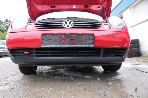 VW Lupo 6X Stoßstange vorne Frontstoßstange Stoßfänger rot LP3G