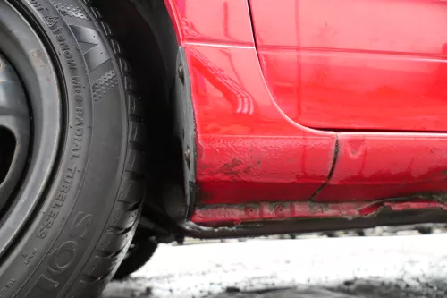 VW Lupo Kotflügel vorne links rot LP3G vorn (177050)