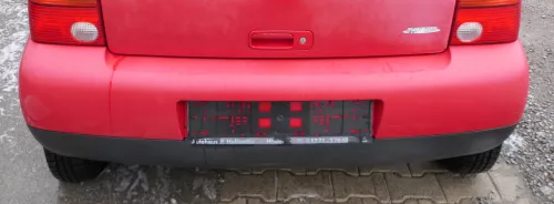 VW Lupo Stoßstange hinten Heckstoßstange Stoßfänger rot LP3G