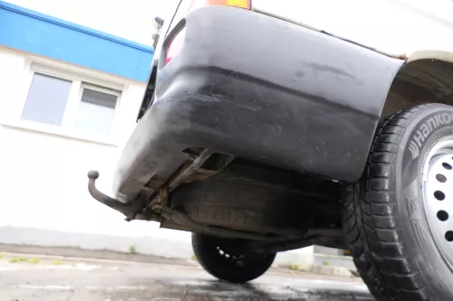 VW T4 Caravelle Multivan Stoßstange Heckstoßstange hinten 701807417 schwarz (177136)