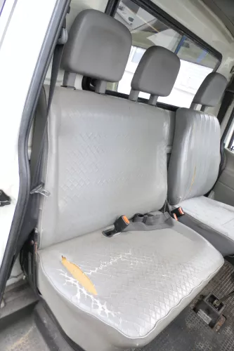 VW T4 Sitz vorne rechts 2er Doppel Beifahrersitz Doppelsitzbank grau mit Konsole