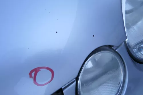 VW Polo 9N Motorhaube Klappe vorne silber grau LA7W reflexsilber bisca.Bj.2004 (177153)