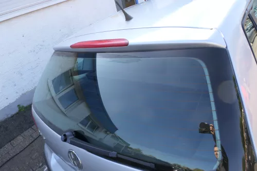 VW Polo 9N3 Fun Heckklappe Kofferraumklappe Klappe hinten Scheibe silber LA7W (177161)