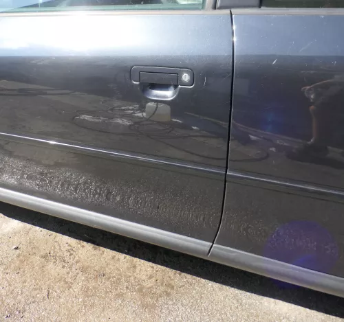 A3 8L Tür Türblatt vorne links grau schwarz LZ9U 2/3-Türer (Griffform beachten (177178)