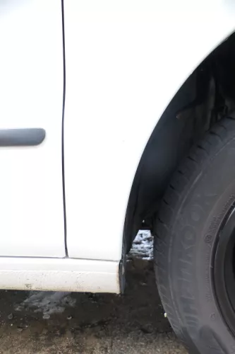 VW Fox 5Z Kotflügel vorne rechts weiß LB9A (177650)