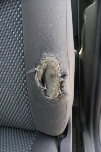 VW Fox Sitz Fahrersitz vorne links OHNEAirbag höhenverstellbar  (177662)