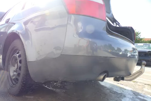 Audi A4 8E B6 Limousine Stoßstange hinten mit Spoiler grau LX7Z (177726)