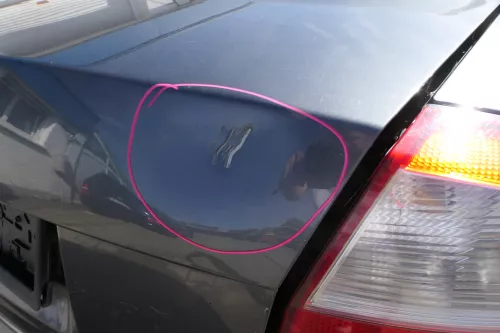 Audi A4 B6 8E Limousine Limo Heckklappe Klappe hinten grau LX7Z  - DELLE !!! (177728)