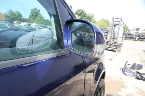 VW Touran 1T elektrischer Spiegel Außenspiegel beheizt rechts blau LB5N + Glas