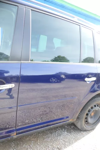VW Touran 1T 1T3 Tür hinten links blau LB5N - ohne Anbauteile (177792)