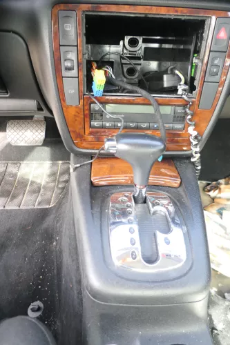 VW Passat 3B 3BG Mittelkonsole Verkleidung Aschenbecher Dekor Holz Optik (177881)