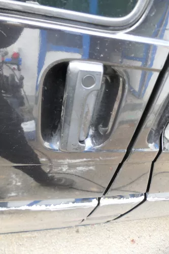 T4 Transporter Tür rechts Schiebetür mit Scheibe Multivan Caravelle schwarz LC9Z (177904)