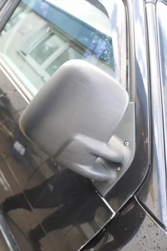 VW T4 elektrischer Spiegel Außenspiegel rechts mit Glas original schwarz matt x