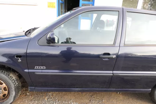 VW Polo 6N 6N2 Tür vorne links Fahrertür 4/5-Türer blau LC5H ohneAnbauteile