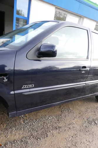 VW Polo 6N 6N2 Tür vorne links Fahrertür 4/5-Türer blau LC5H ohneAnbauteile (177998)